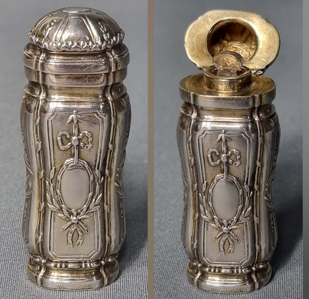 Flacon à Parfum De Voyage En Argent, époque XIXe Siècle – Legrand & Garnier