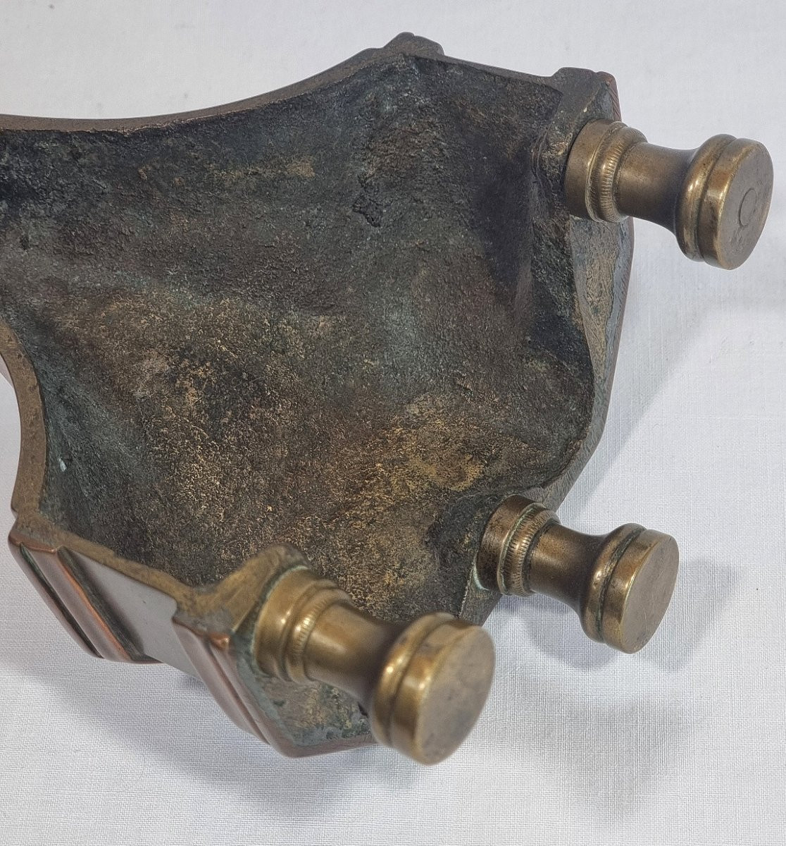 Crucifix En Bronze – 59,5 Cm De Haut – Avec Christ En Croix, Calice Et Crâne Ave-photo-5