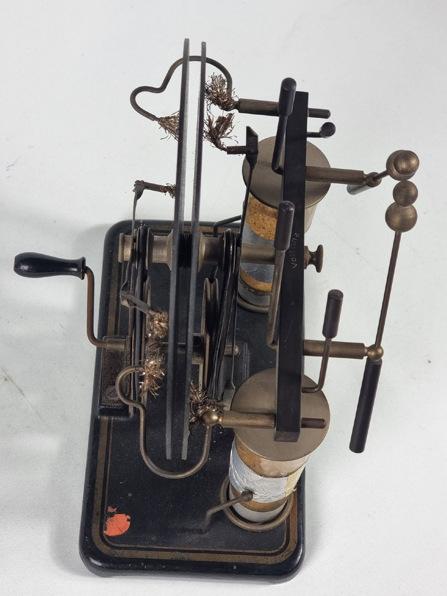 Petite Machine Wimshurst De La Période édouardienne, Fabriqué  Voltare-photo-5