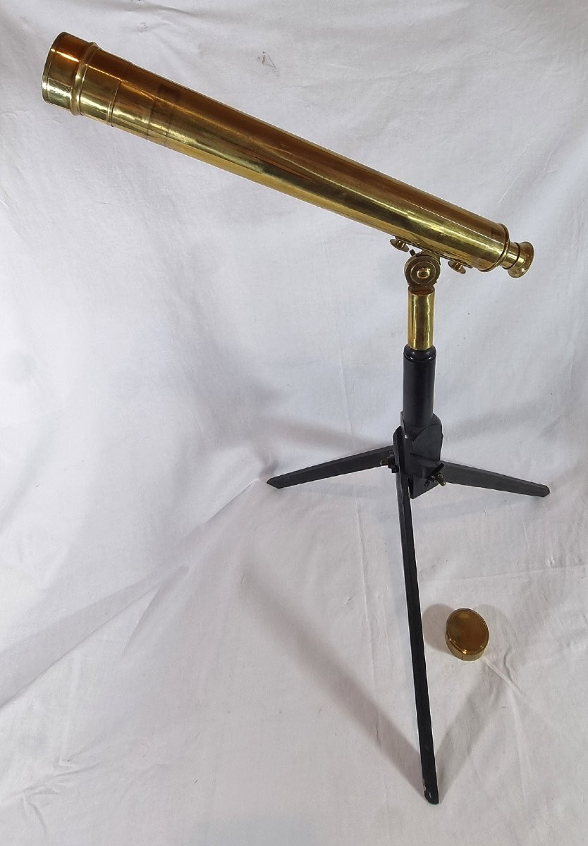 Spyglass Lunette / Longue-vue Française Du XIXe Siècle Marquée P. Trambouze Paris-photo-3