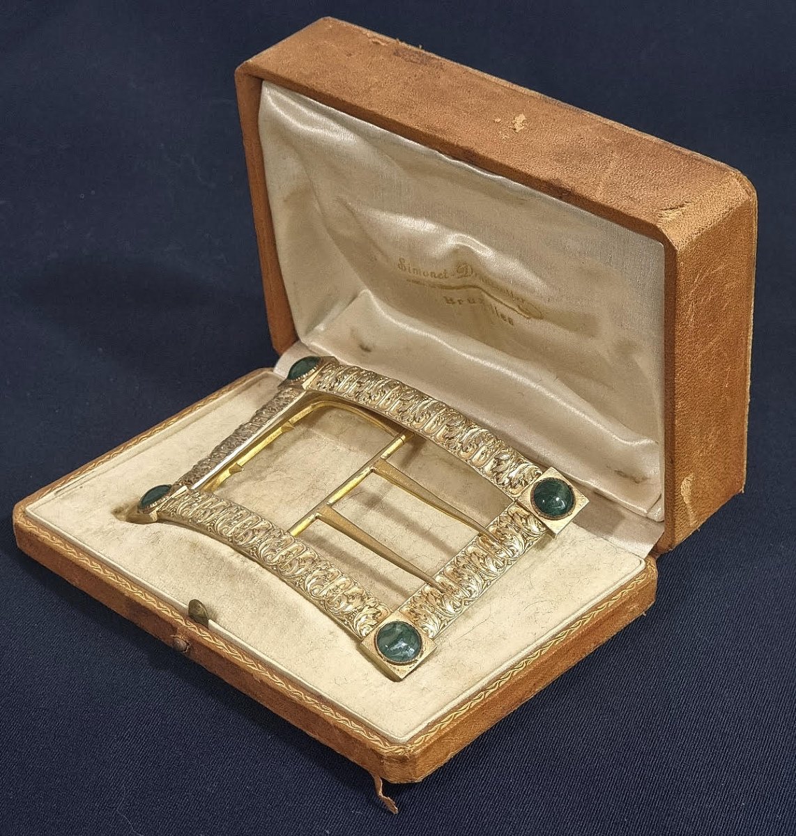 French Silver-gilt Buckle Belt– Circa 1900, With Napoleonic Influence-photo-4