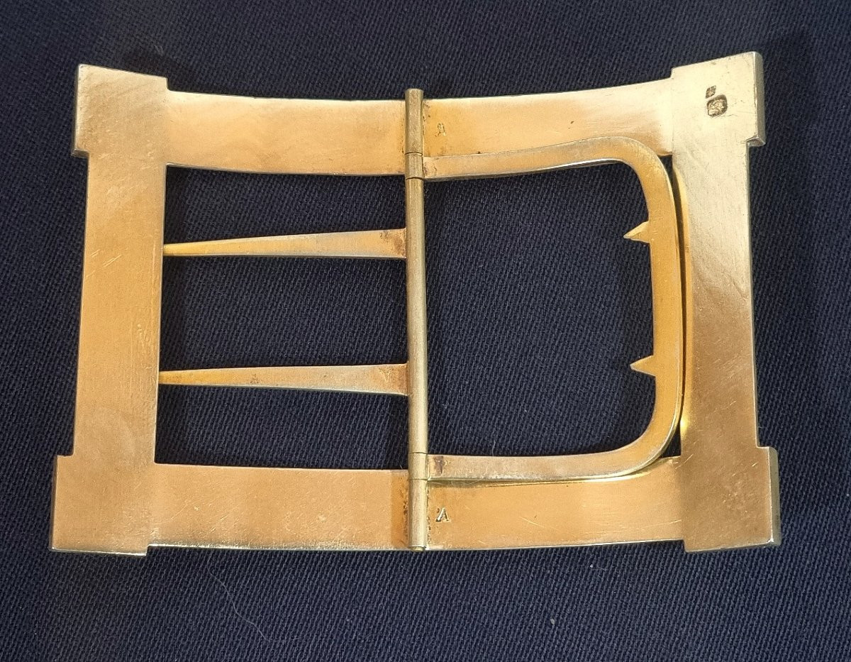 French Silver-gilt Buckle Belt– Circa 1900, With Napoleonic Influence-photo-2