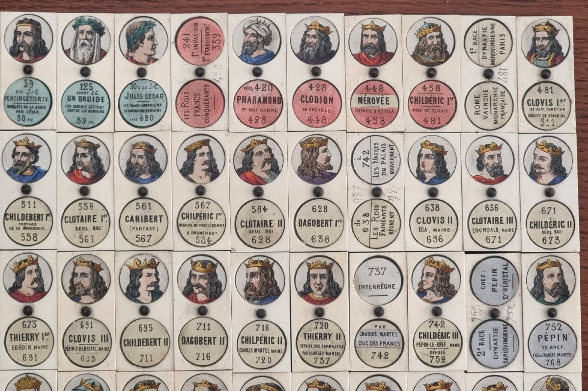 Historical Domino Of The Kings Of France (1853) – Maison Alphonse Giroux-photo-2