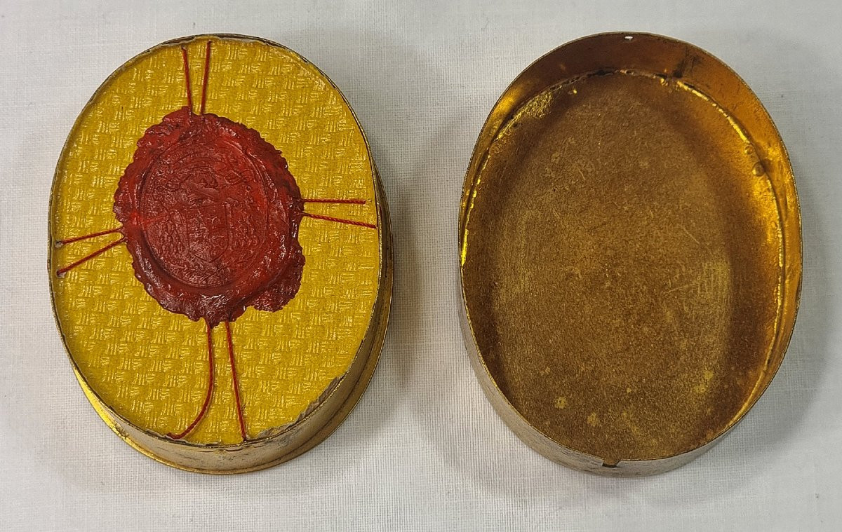 Antique Reliquaries 10 Relics Papal Wax Seal French Saint Firmin, Saint Anne Etc Etc-photo-3