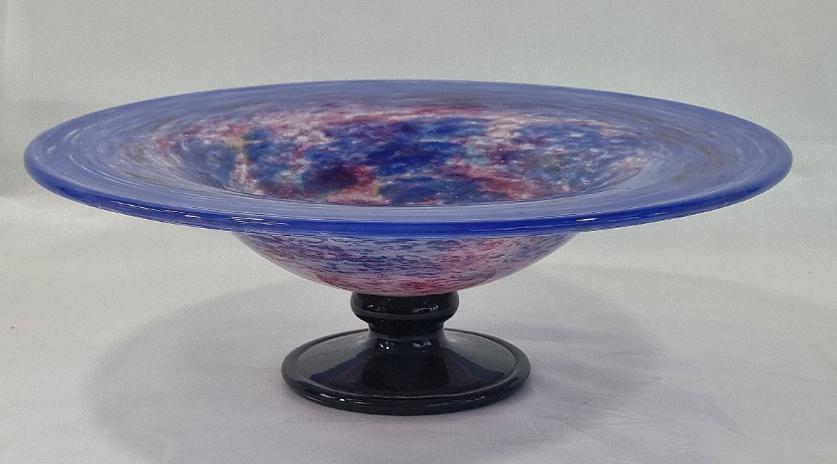 Schneider French Art Deco Central Fruit Bowl On Pedestal-photo-3