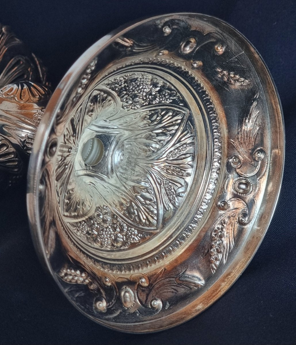 Silver And Gilt Ciborium, France, Martin, 19th Century-photo-7