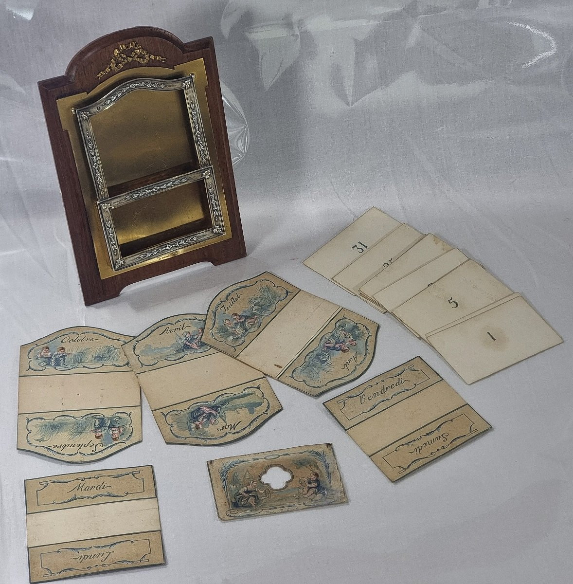 Calendrier perpétuel Boin-Taburet ancien du XIXe siècle-photo-2