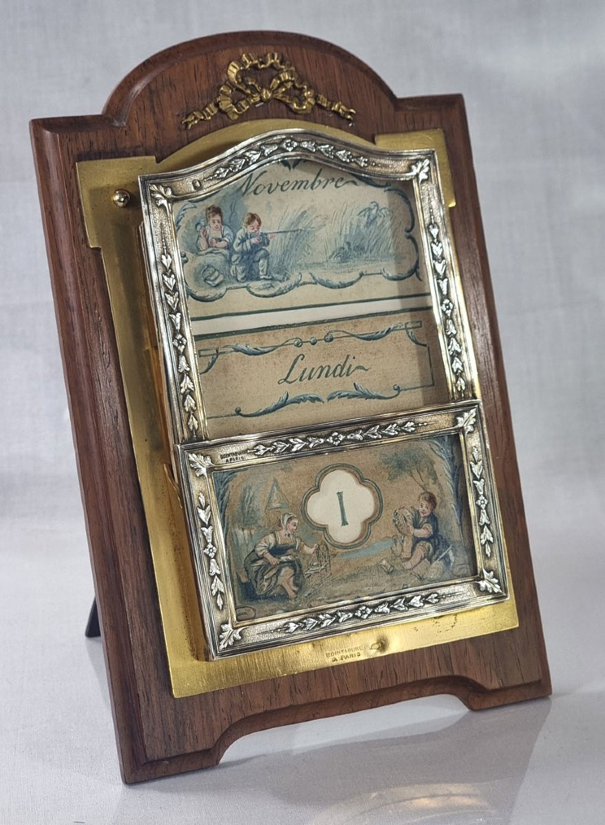 Calendrier perpétuel Boin-Taburet ancien du XIXe siècle-photo-3