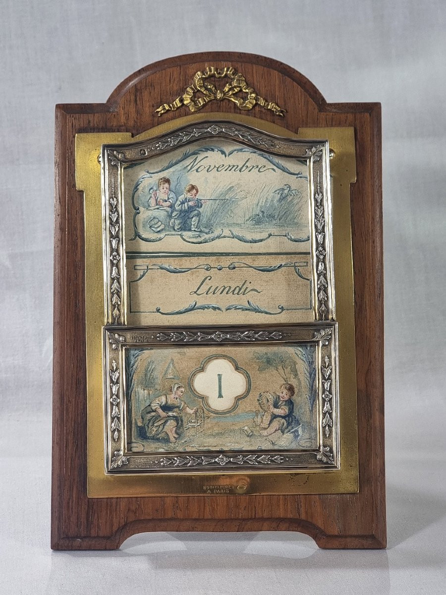 Calendrier perpétuel Boin-Taburet ancien du XIXe siècle-photo-4