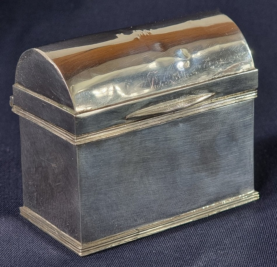 Silver Chrismatorium Or Oil Box, After A Medieval Model. France, Probably 19th Century-photo-1