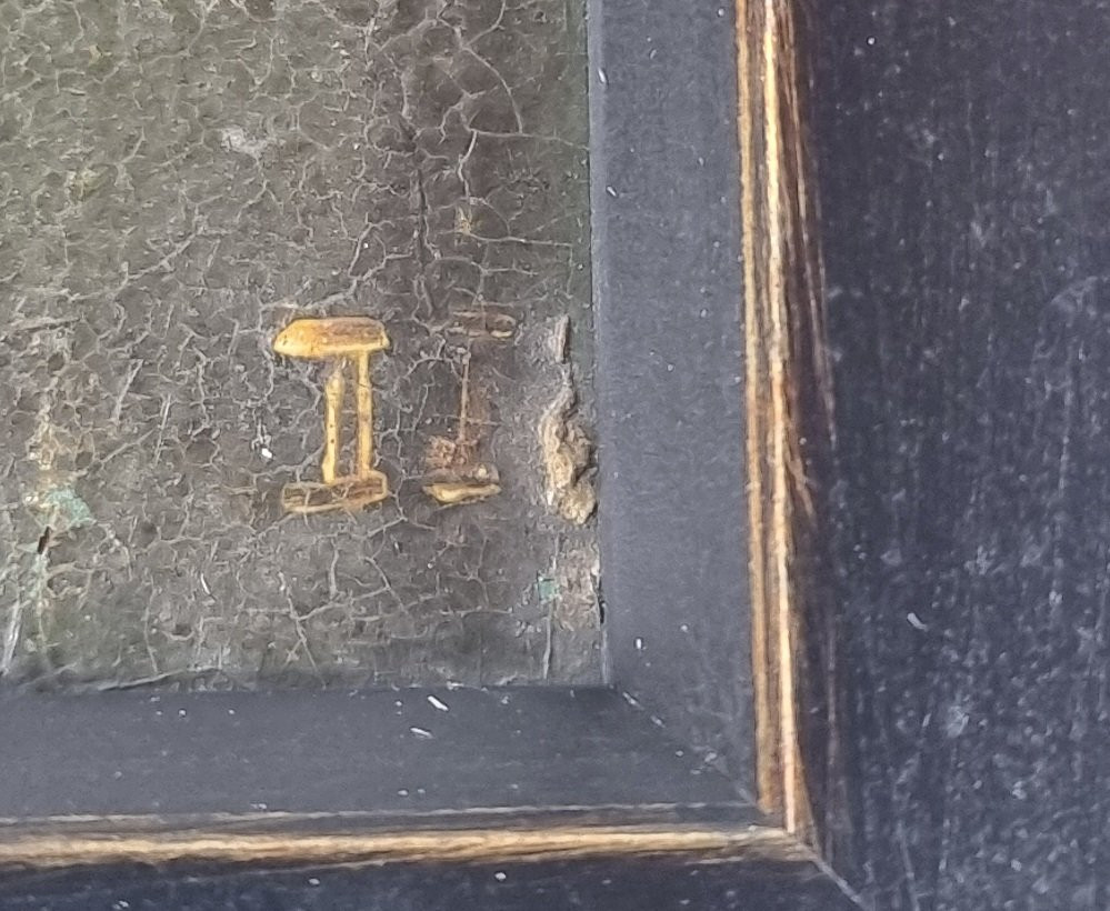 Panneau du XIXe siècle orné des armoiries belges de la famille de Giey-photo-4