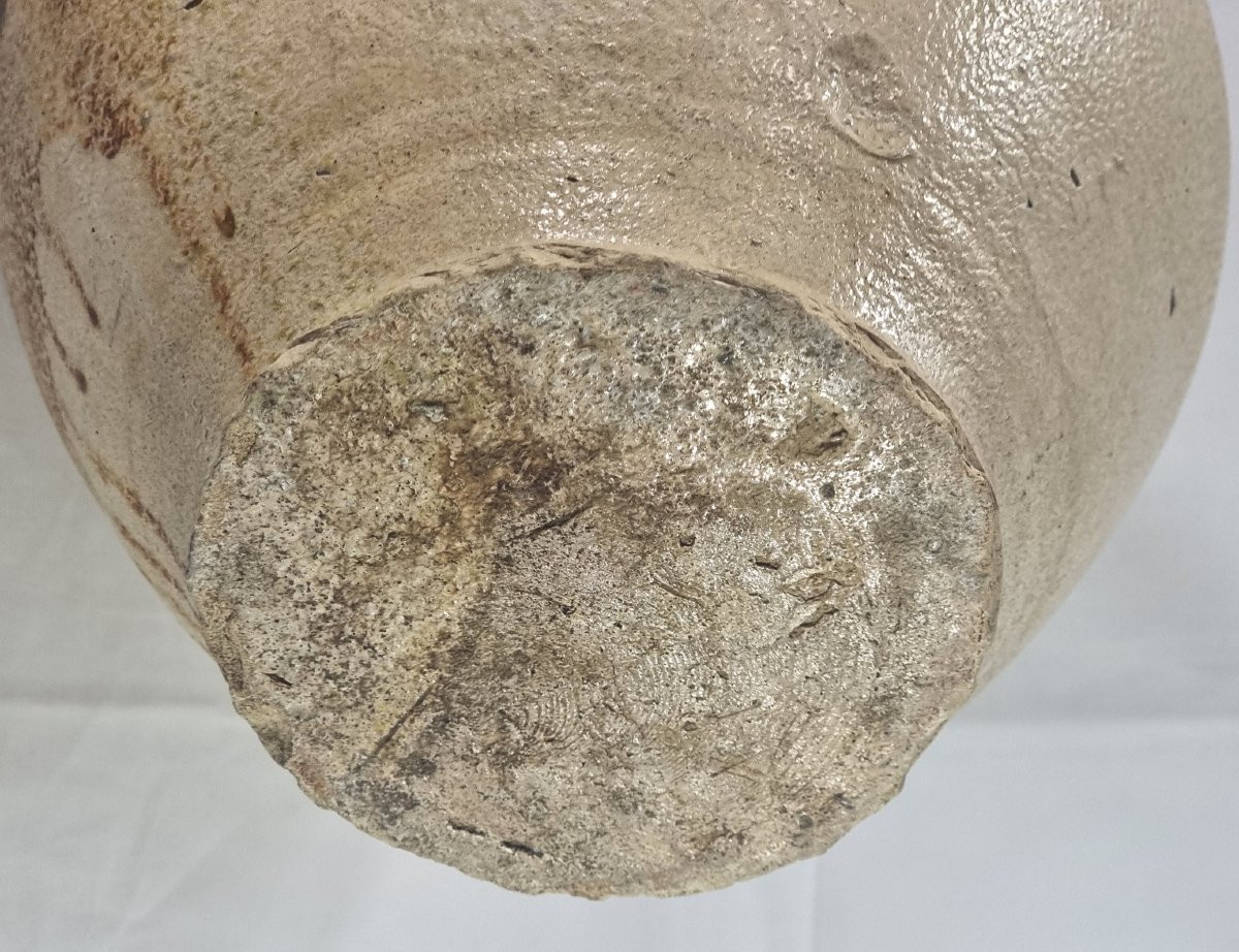 Bartmann Beer Jug In Bellarmine Stoneware From The 17th Century Yellow/light Brown Tiger-photo-7