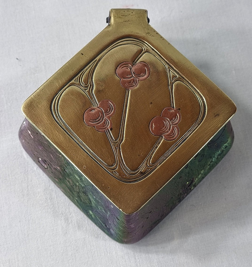 Art Nouveau Inkwell By Loetz Witwe, Produced In Bohemia, Circa 1898-1905.-photo-5