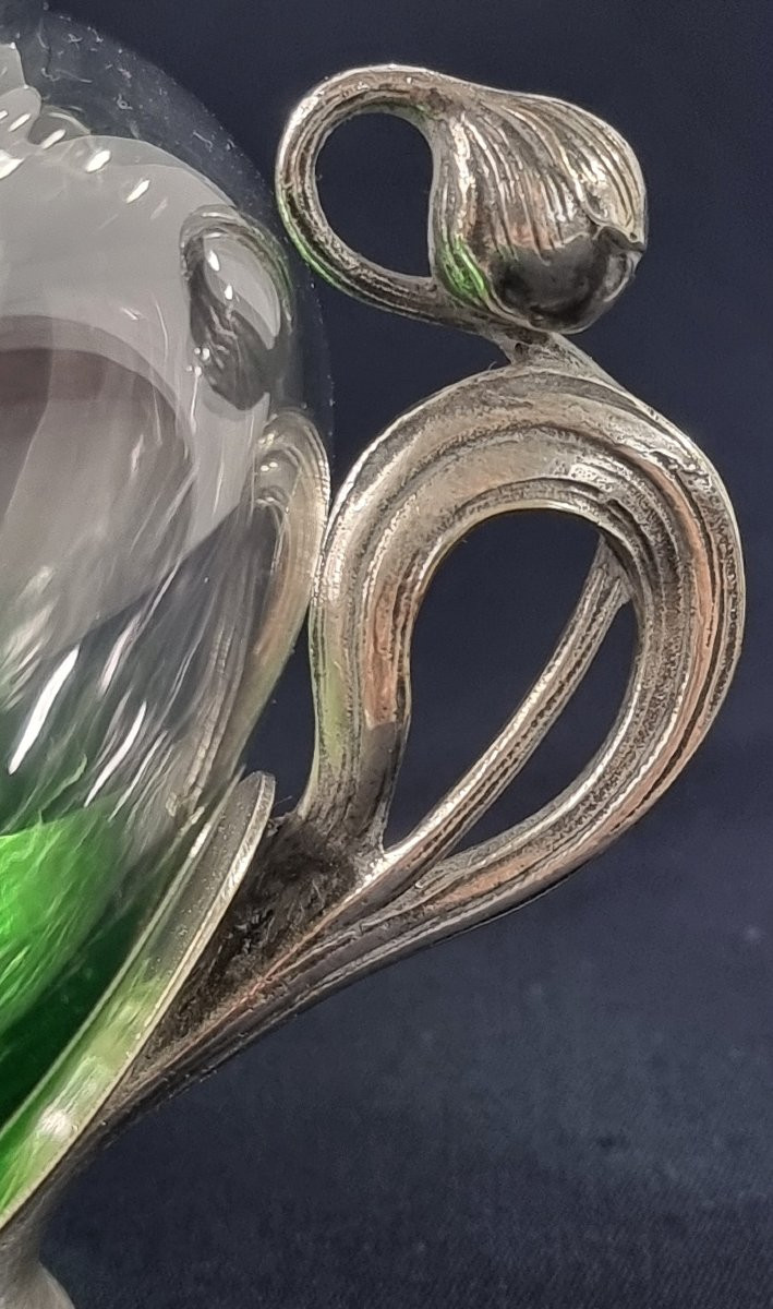 Silver-plated Art Nouveau Candy Dish/biscuit Tin By Wmf, 1900-photo-3