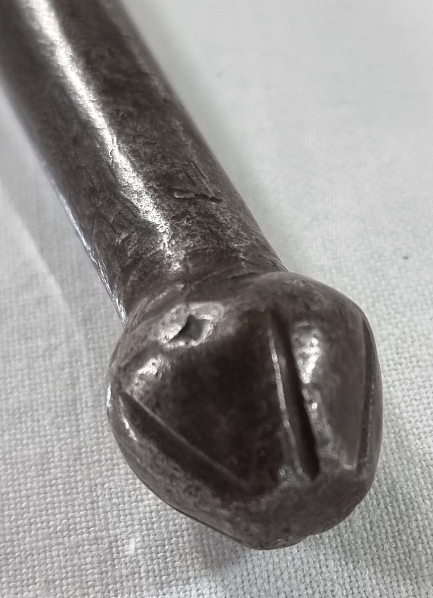 Marteau à sucre en fer massif du XIXe siècle.-photo-5