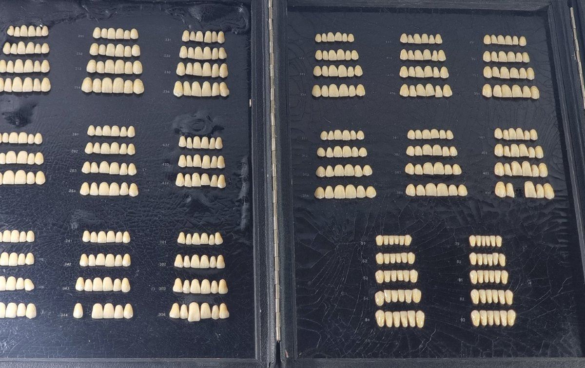 Boîte de modèles dentaires Candulor vintage (Suisse) -photo-4