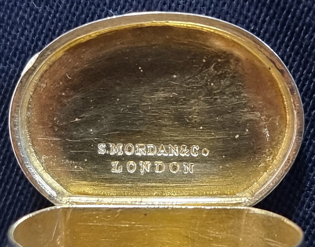 Boîte à vinaigrette et flacon à parfum en argent massif, forme tonneau, 1871, S. Mordan London -photo-4