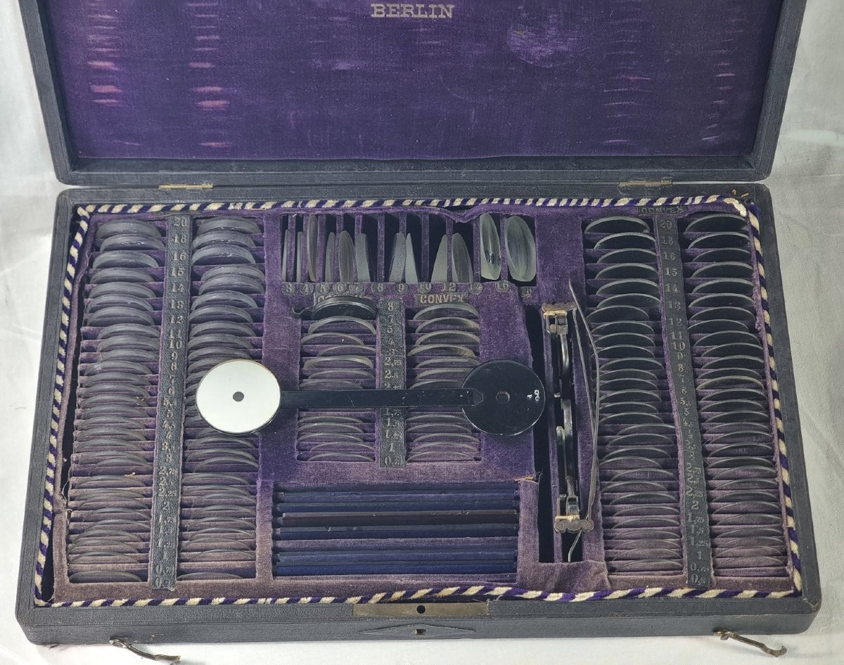 Coffret d'examen de la vue ancien R. Détert Berlin-photo-3