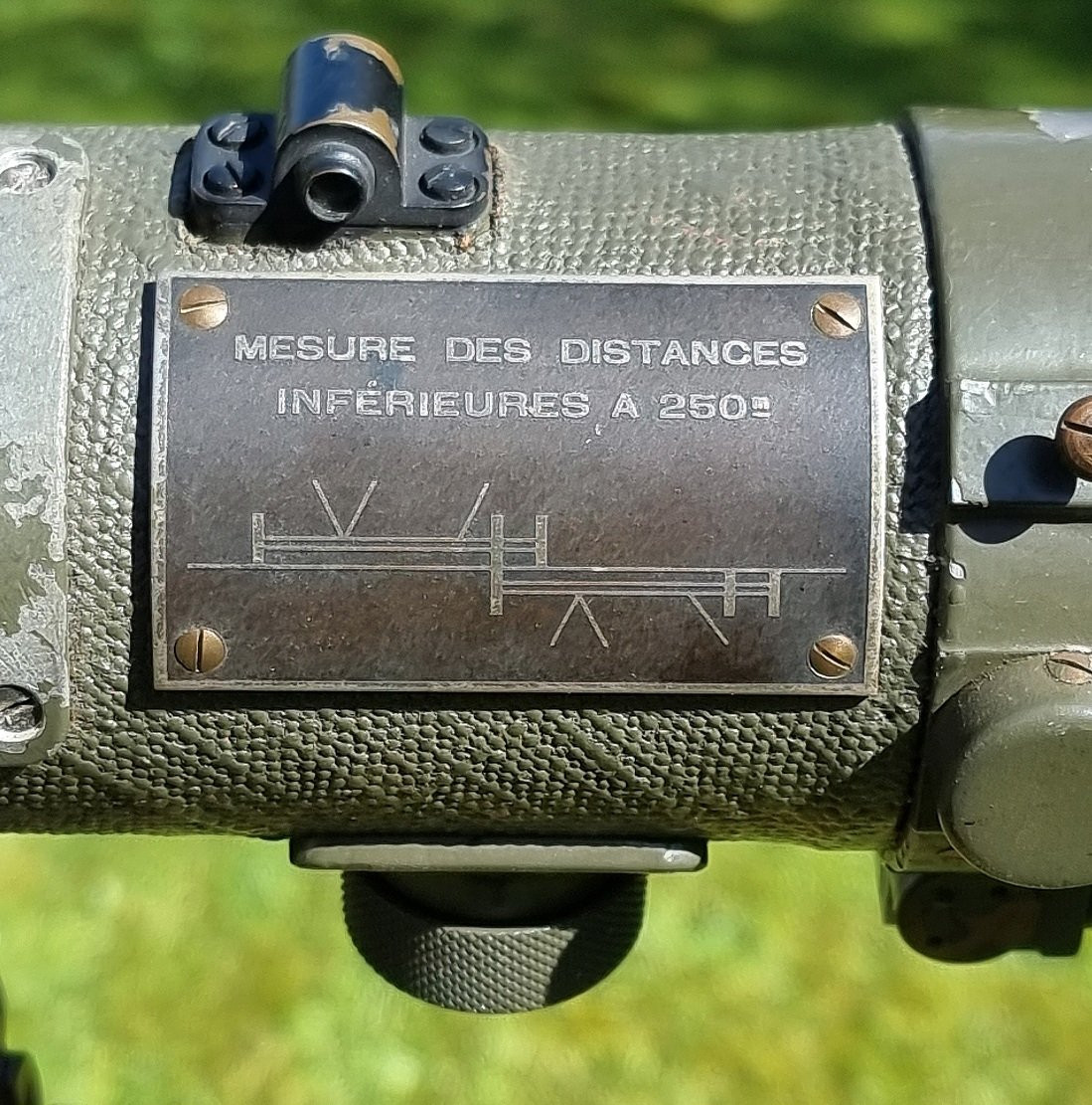 Télémètre militaire français – Télémètre SOM Modèle 1931 Type G2 –  Seconde Guerre Mon.-photo-3