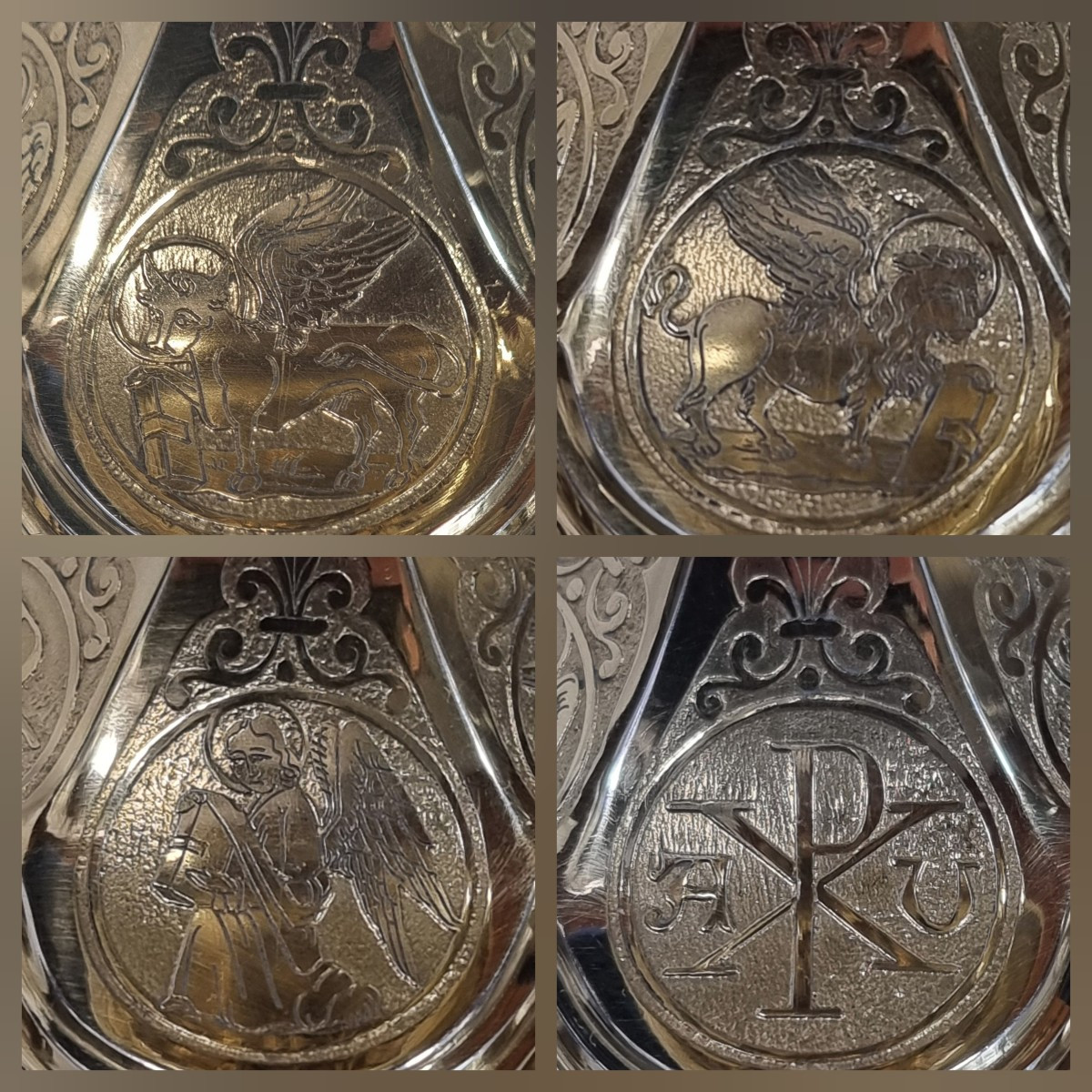 Ciborium néo-gothique doré de Demarquete Frères – Objet liturgique ancien-photo-6