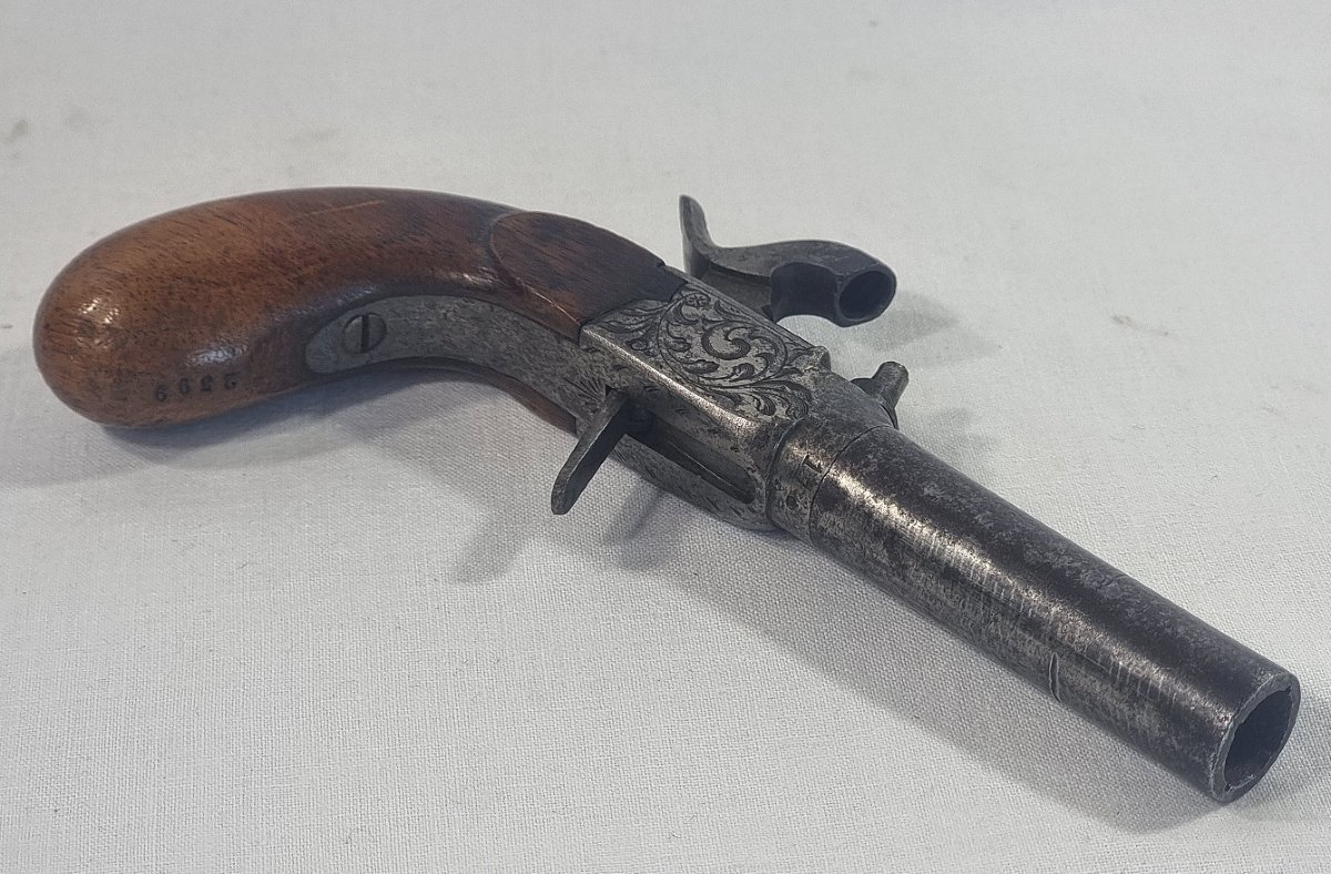 Liège Pocket Percussion Pistol, Folding Trigger, Circa 1840–1855-photo-2