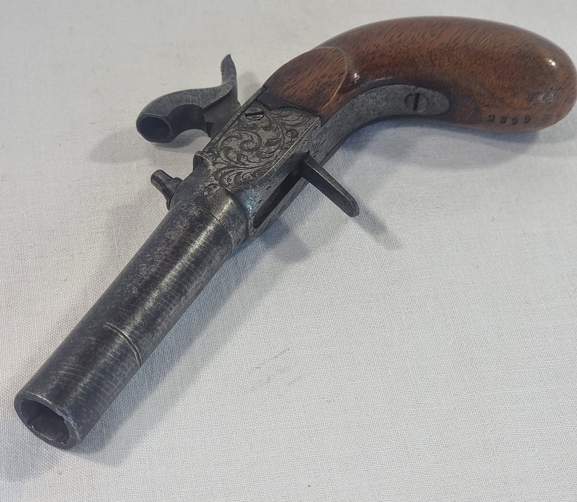Liège Pocket Percussion Pistol, Folding Trigger, Circa 1840–1855-photo-3