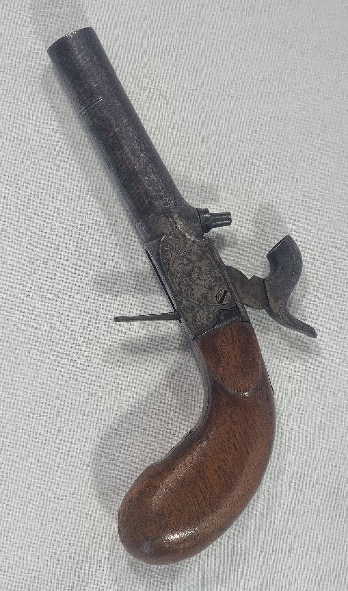 Liège Pocket Percussion Pistol, Folding Trigger, Circa 1840–1855-photo-5