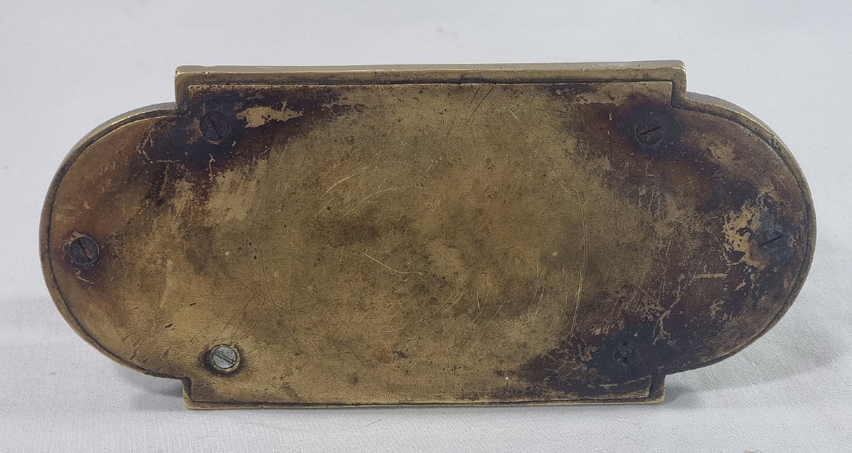 Antique French Sculpture In Solid Brass Depicting A Reclining Greyhound On A Classic Base-photo-6