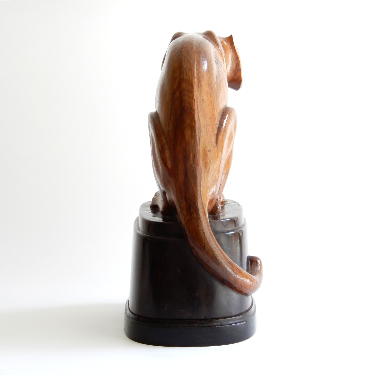 Art Deco Panther—carved From A Single Piece Of Wood—attributed To Fritz Behn-photo-4
