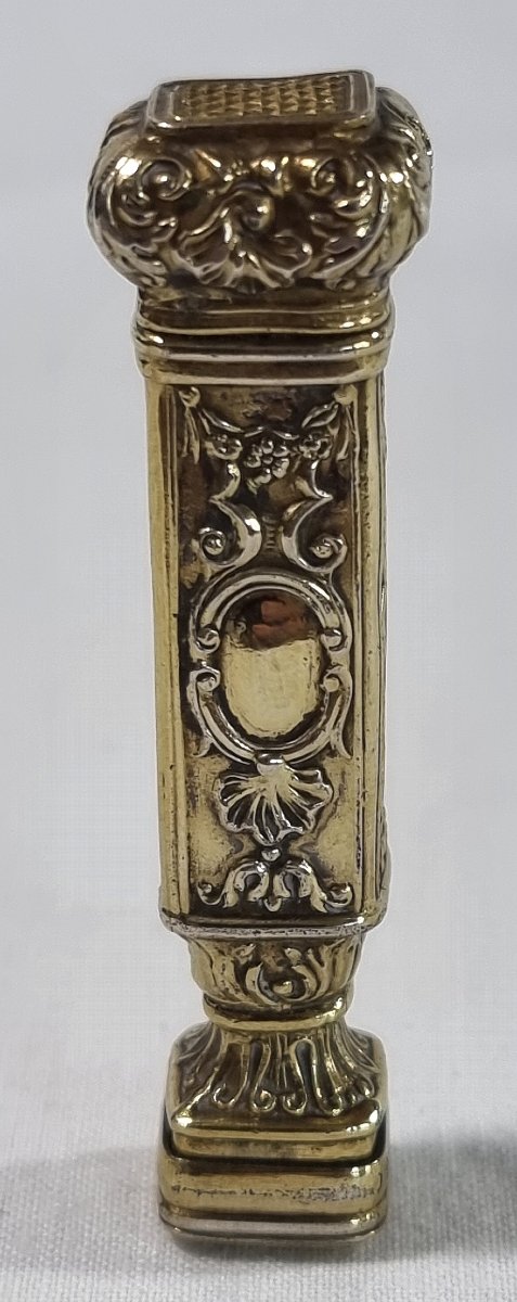 Cachet en argent français de style Palais Royal, à matrices interchangeables -photo-1