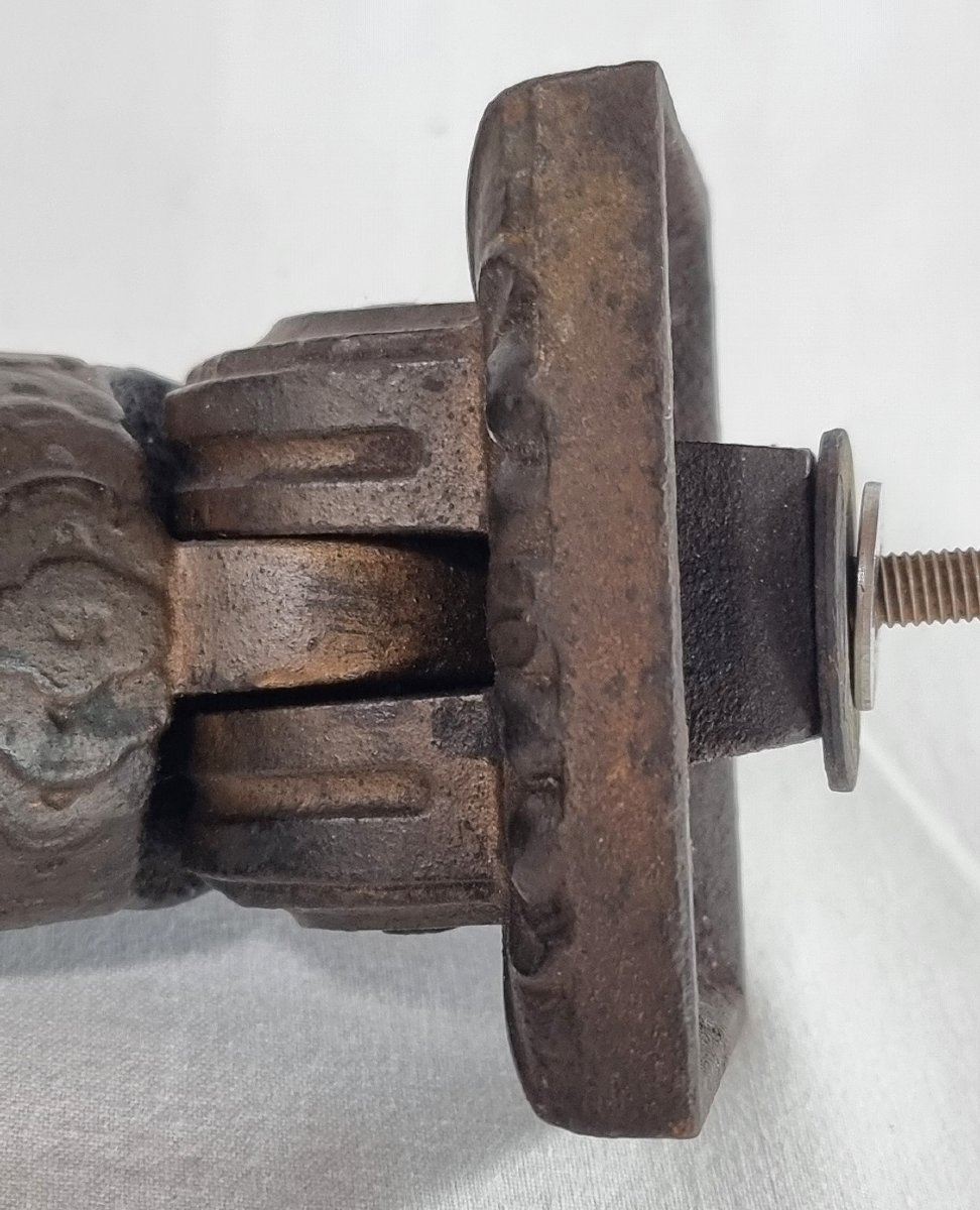 Antique French Cast-iron Door Knocker, 19th Century-photo-4