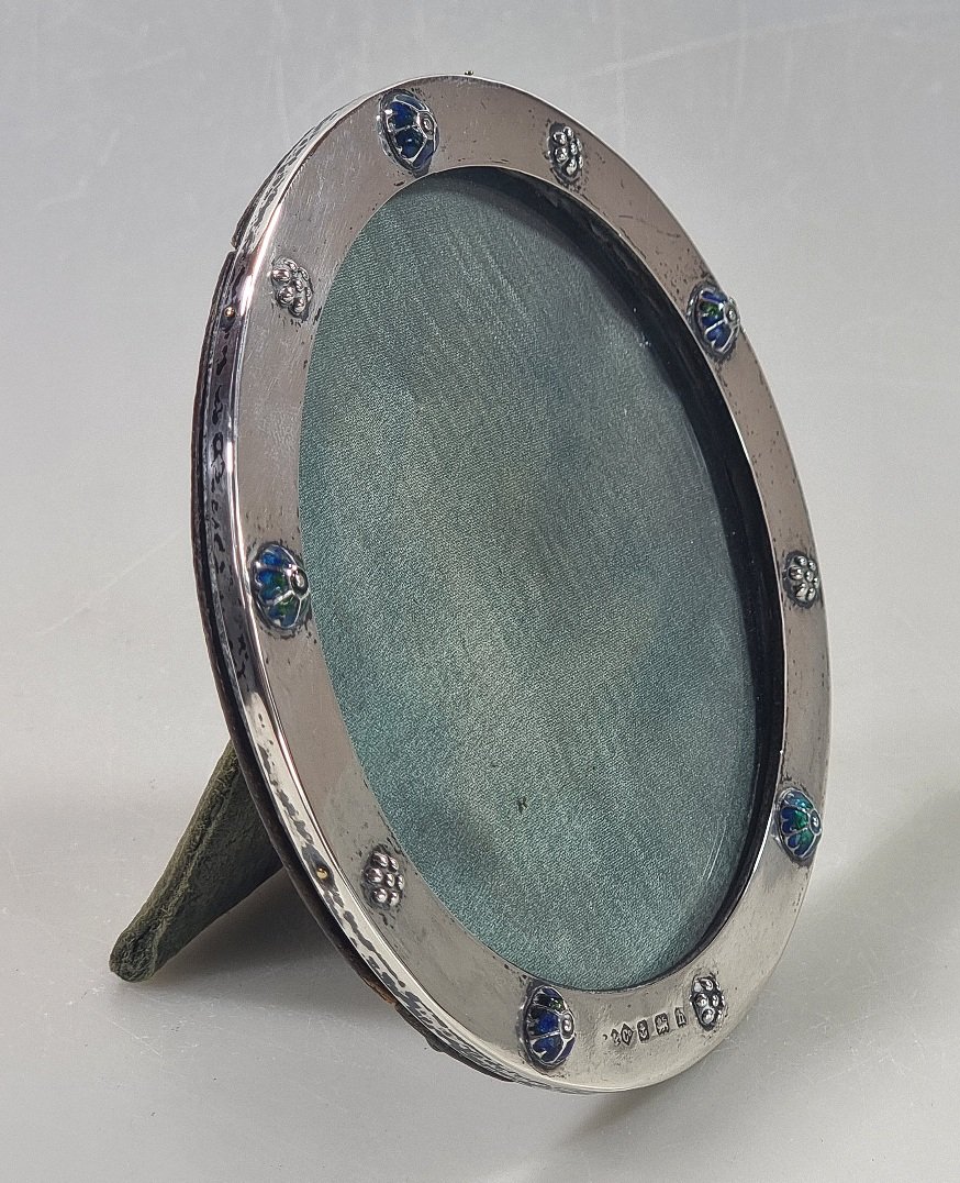 Liberty & Co. Sterling Silver And Enamel Photo Frame, Cymric, Birmingham 1907  Archibald Knox?