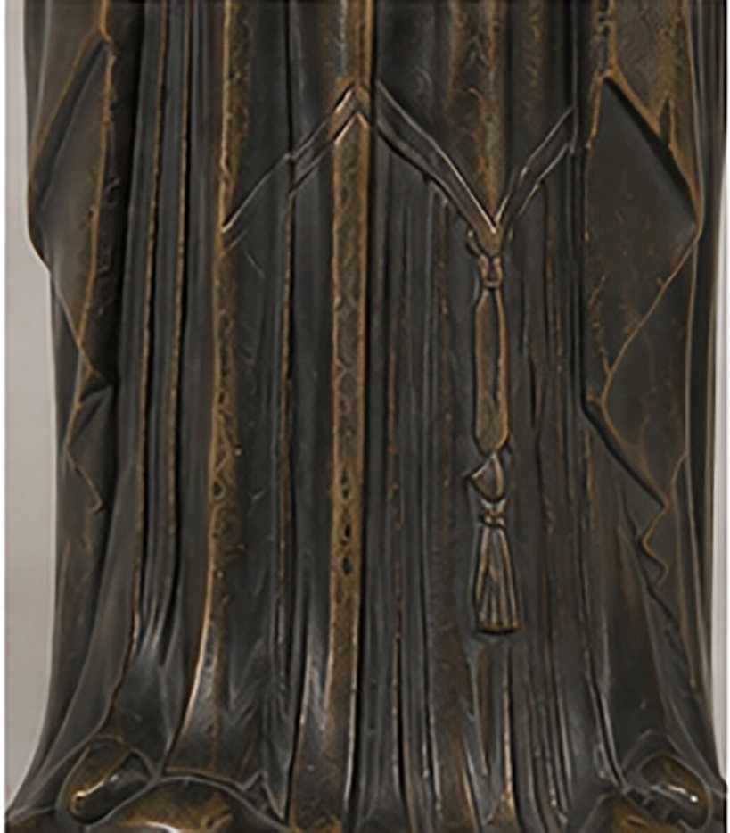 Jan Verdonk Vierge Immaculée Bronze Gebroeders Van Paridon Sculpture Art Déco-photo-2