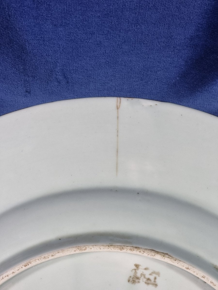 Large Porcelain Dish With A Coat Of Arms, In The Style Of Chinese Export Porcelain, Attributed To Edmé Samsom-photo-3