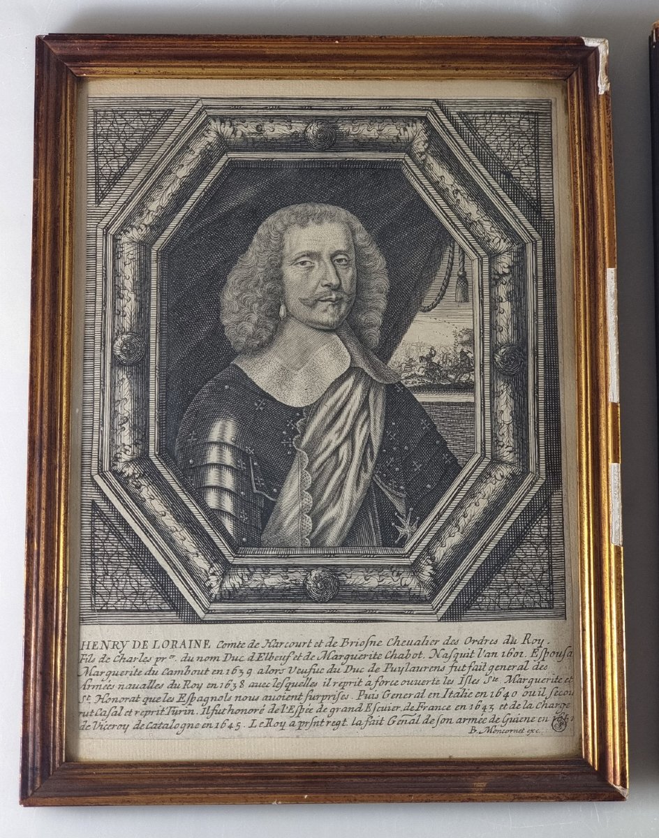 Moncornet gravures françaises XVIIe portraits militaires-photo-2