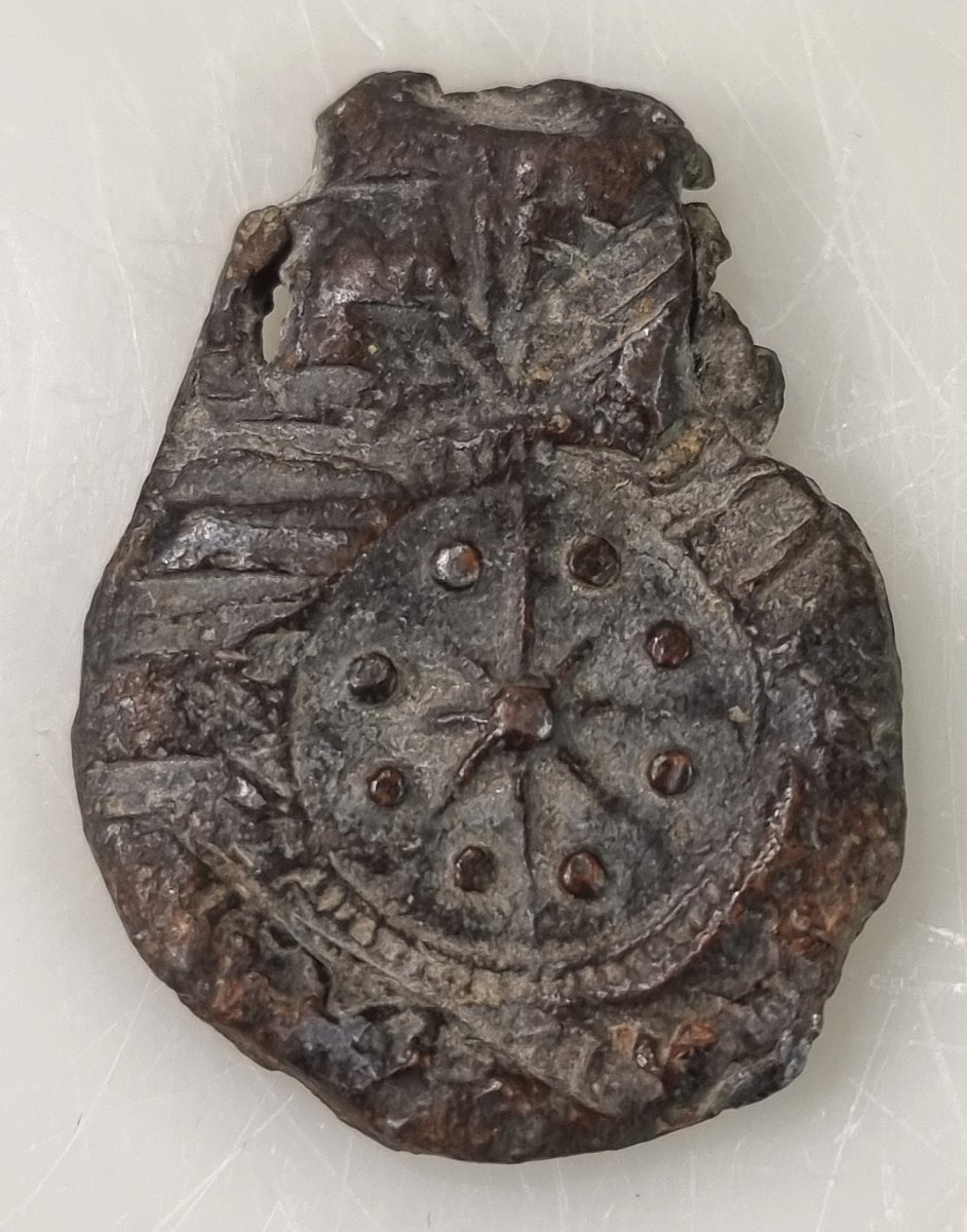 Medieval Lead Pilgrim's Ampulla 14th–15th Century-photo-2