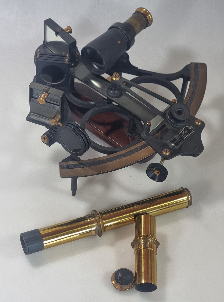Sextant britannique Heath & Co Hezzanith de 1944, Class A, dans son coffret d’origine – N° M992-photo-4