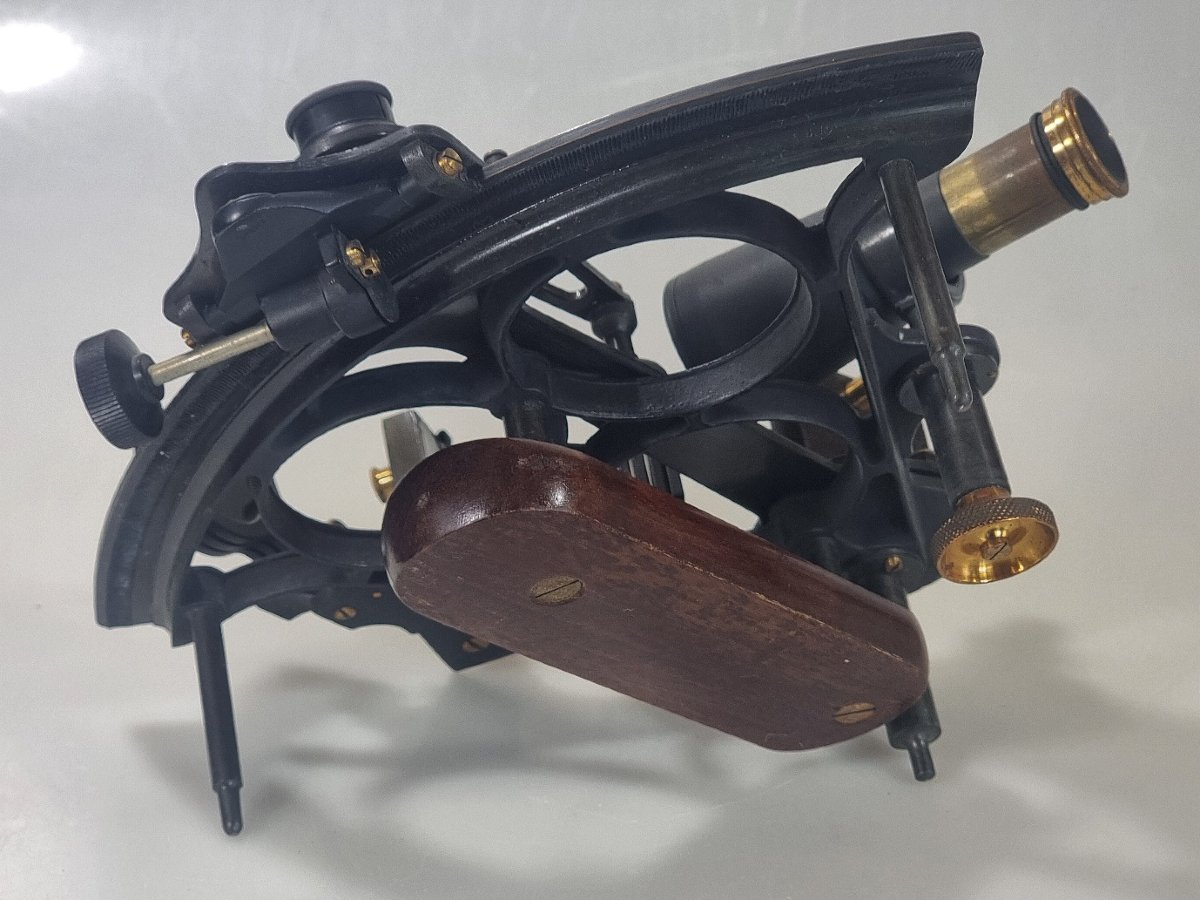 Sextant britannique Heath & Co Hezzanith de 1944, Class A, dans son coffret d’origine – N° M992-photo-2