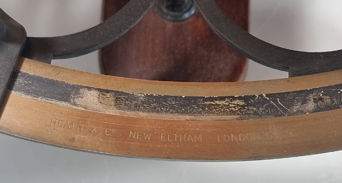 Sextant britannique Heath & Co Hezzanith de 1944, Class A, dans son coffret d’origine – N° M992-photo-3