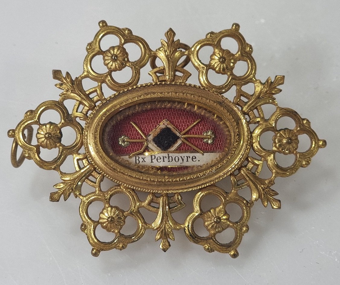 Rare reliquaire français du Bienheureux Jean-Gabriel Perboyre, vers 1890