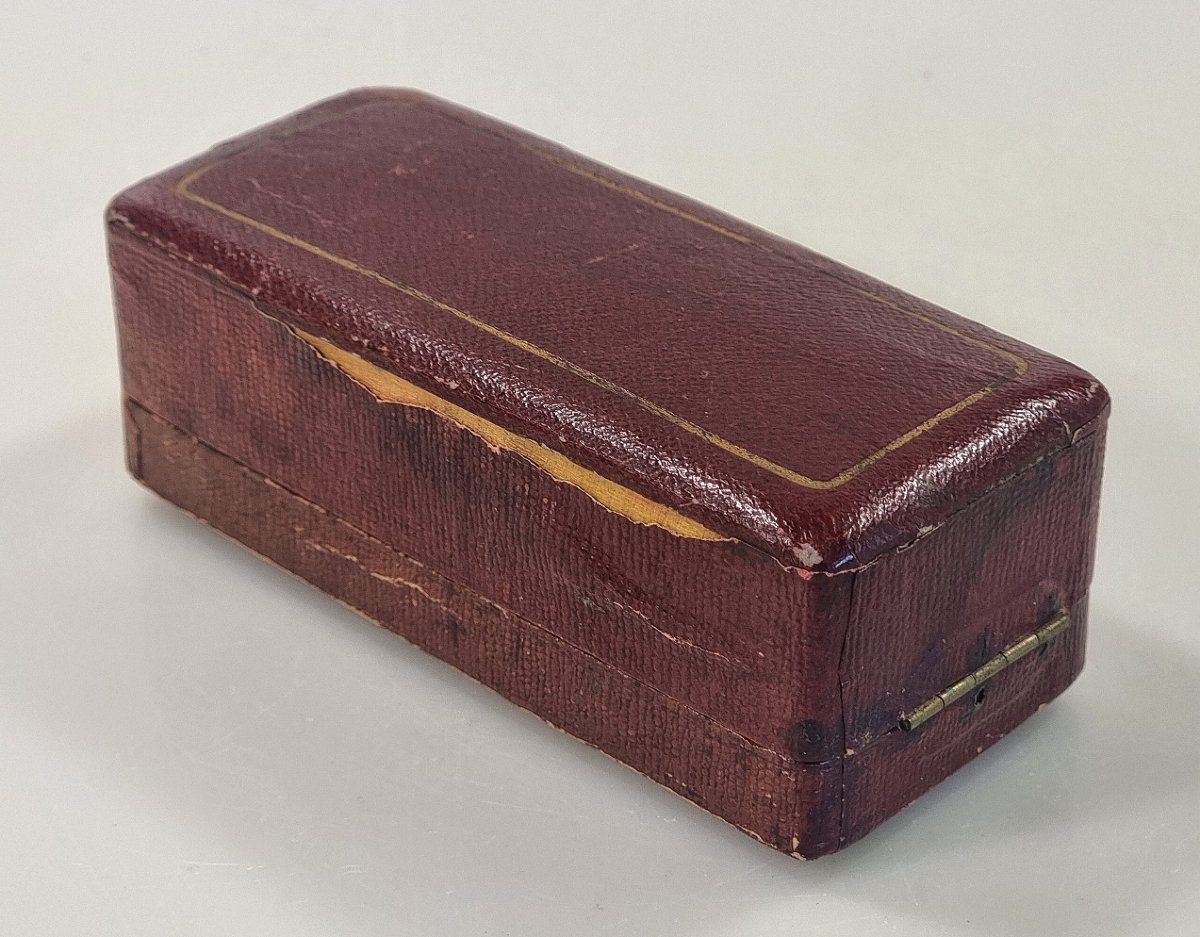 Cachet en bronze argenté et doré aux anges, XIXe siècle-photo-5