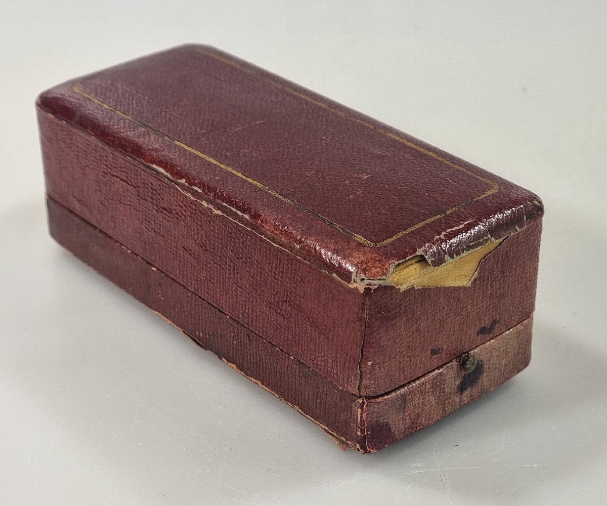 Cachet en bronze argenté et doré aux anges, XIXe siècle-photo-6