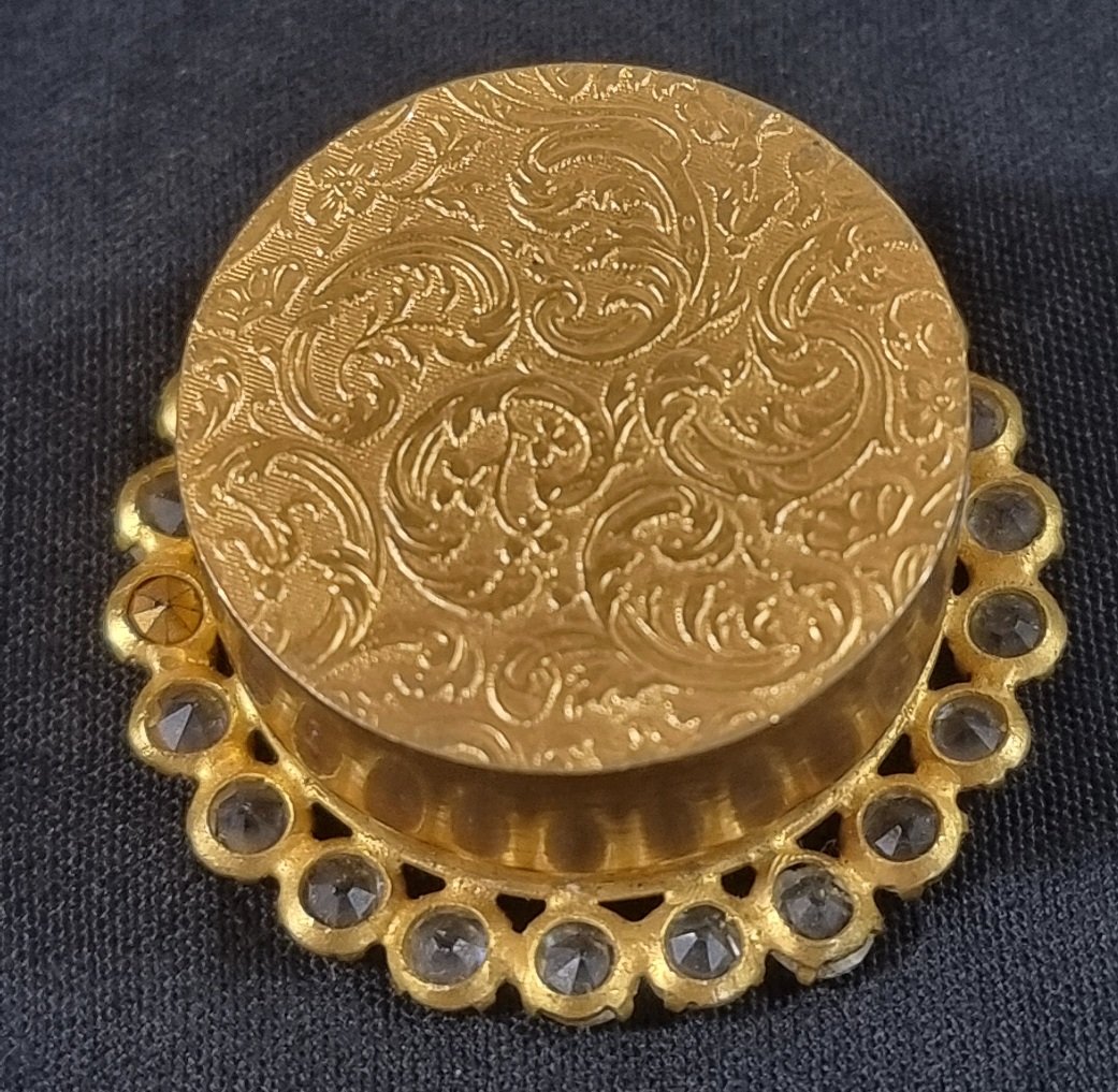 Médaillon reliquaire français – Saint Ouen de Rouen et Saint Bertrand – XIXe siècle – 4,5 cm-photo-3