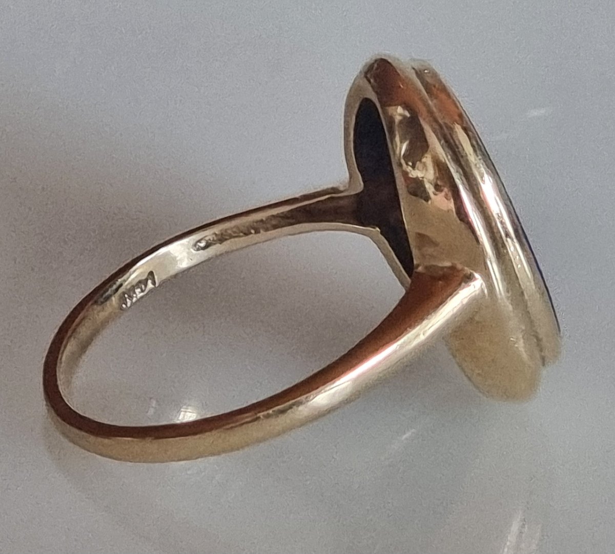 Bague-sceau Hammerman Brothers en or 14 carats avec intaille au phénix-photo-3