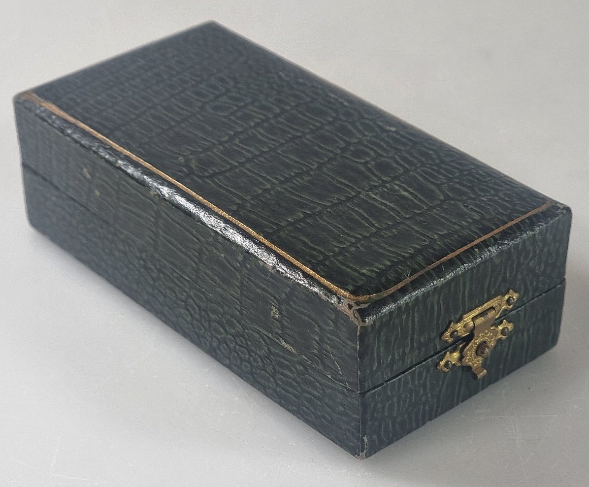 Antique French Bronze Seal Signed "m. Bertin" In Its Original Case – Circa 1910–1925-photo-4