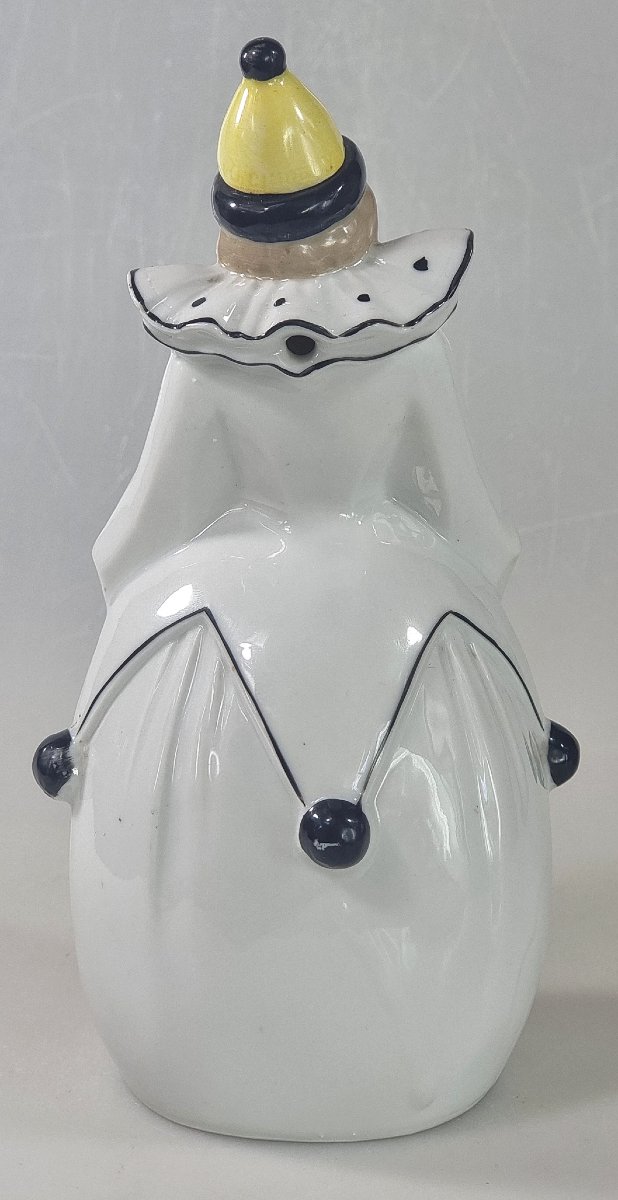 Antique German Porcelain Perfume Bottle – Pierrot Art Deco – Germany 7418-photo-4