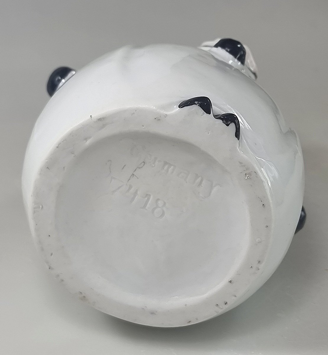 Antique German Porcelain Perfume Bottle – Pierrot Art Deco – Germany 7418-photo-4