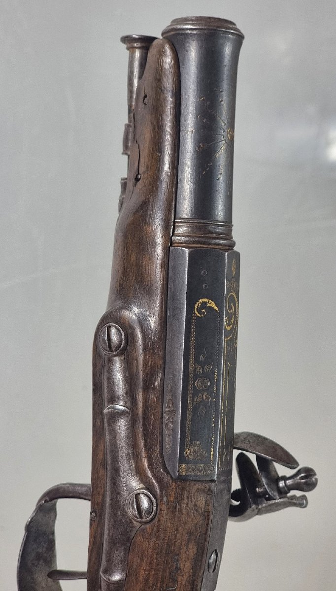 Pistolet français à silex signé Caze à Toulouse, vers 1800-photo-4