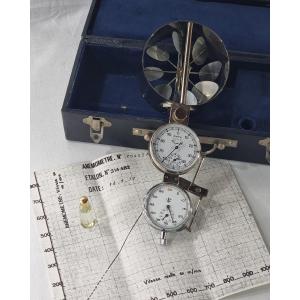 Anémomètre vintage français MAG – Homologué Marine (Ancre LN/LM)  Anémomètre mécanique français