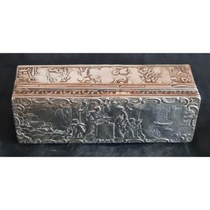 Antique Dutch Silver Tobacco Box Depicting Venus And Adonis – 139 Grams